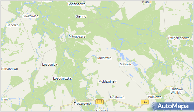 mapa Mołdawin, Mołdawin na mapie Targeo