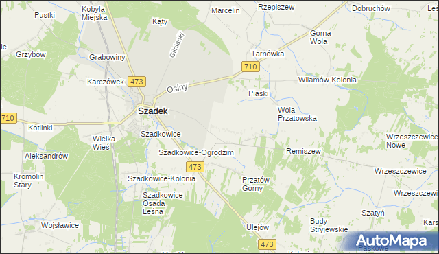 mapa Przatów Dolny, Przatów Dolny na mapie Targeo