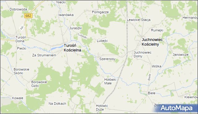 mapa Szerenosy, Szerenosy na mapie Targeo