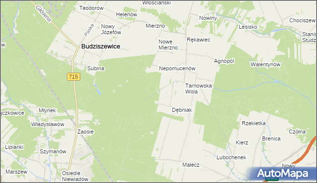 mapa Leszczyny gmina Ujazd, Leszczyny gmina Ujazd na mapie Targeo