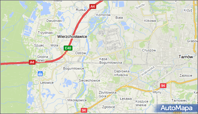 mapa Kępa Bogumiłowicka, Kępa Bogumiłowicka na mapie Targeo