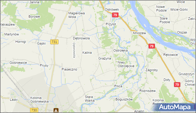 mapa Grażyna, Grażyna na mapie Targeo