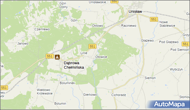 mapa Otowice, Otowice na mapie Targeo