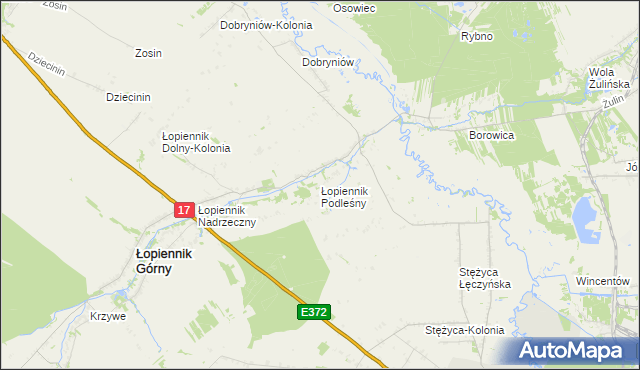 mapa Łopiennik Podleśny, Łopiennik Podleśny na mapie Targeo