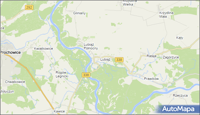 mapa Lubiąż, Lubiąż na mapie Targeo