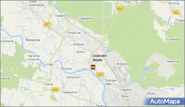 mapa Dobrzeń Wielki, Dobrzeń Wielki na mapie Targeo