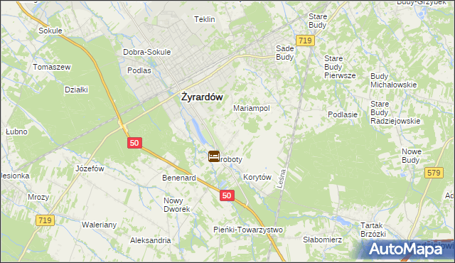 mapa Korytów A, Korytów A na mapie Targeo