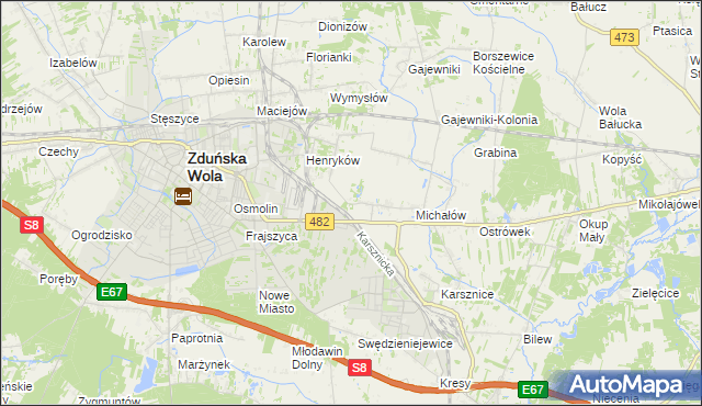 mapa Krobanówek, Krobanówek na mapie Targeo