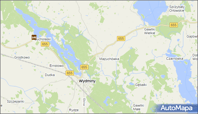 mapa Mazuchówka, Mazuchówka na mapie Targeo