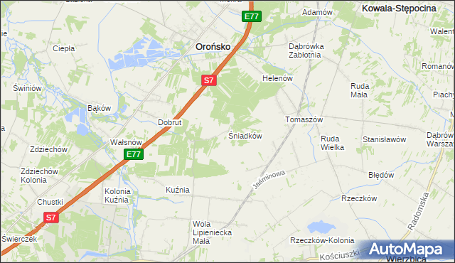 mapa Śniadków, Śniadków na mapie Targeo