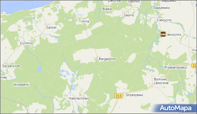 mapa Bargędzino, Bargędzino na mapie Targeo