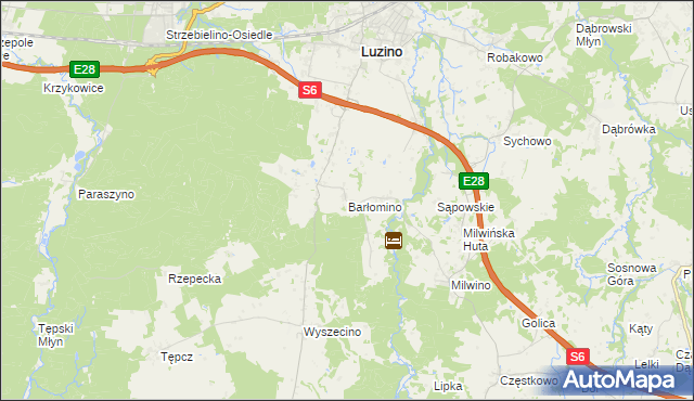 mapa Barłomino, Barłomino na mapie Targeo