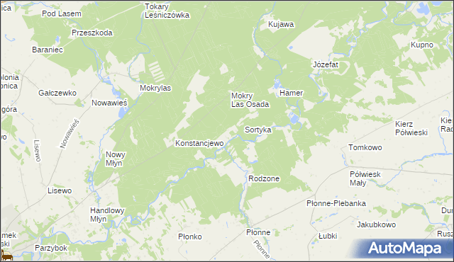 mapa Bobrowisko gmina Golub-Dobrzyń, Bobrowisko gmina Golub-Dobrzyń na mapie Targeo