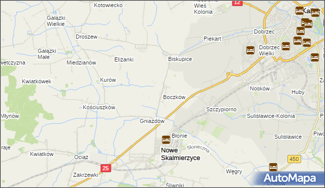 mapa Boczków, Boczków na mapie Targeo