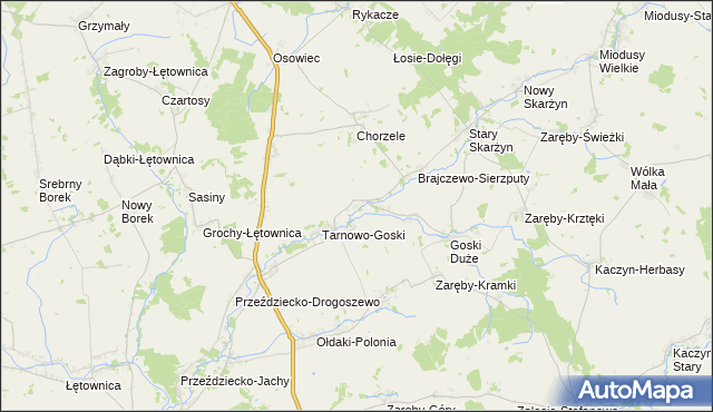 mapa Boruty-Goski, Boruty-Goski na mapie Targeo