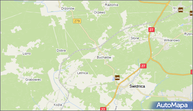 mapa Buchałów, Buchałów na mapie Targeo