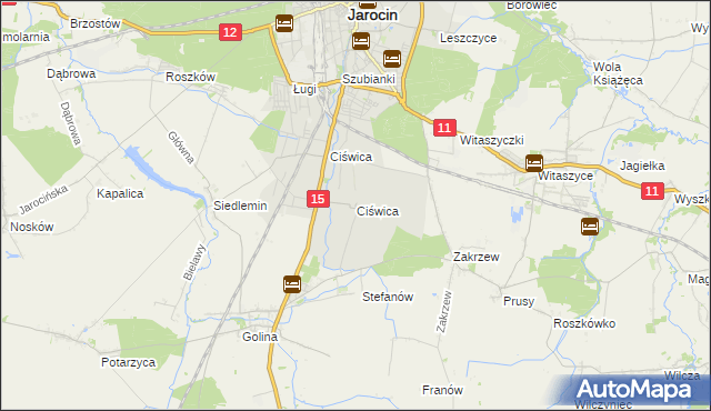 mapa Ciświca, Ciświca na mapie Targeo