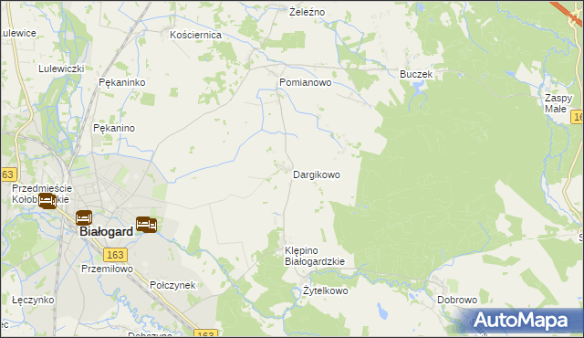 mapa Dargikowo, Dargikowo na mapie Targeo