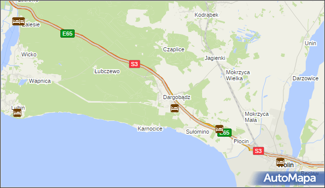 mapa Dargobądz, Dargobądz na mapie Targeo