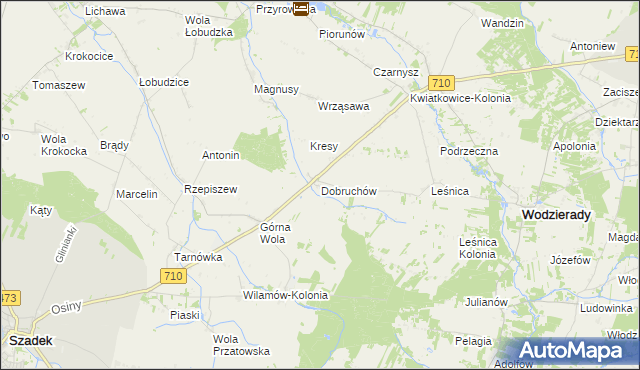 mapa Dobruchów, Dobruchów na mapie Targeo