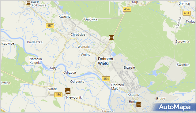 mapa Dobrzeń Wielki, Dobrzeń Wielki na mapie Targeo