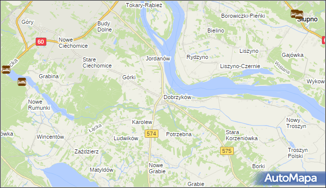 mapa Dobrzyków, Dobrzyków na mapie Targeo