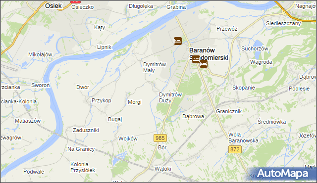 mapa Dymitrów Duży, Dymitrów Duży na mapie Targeo