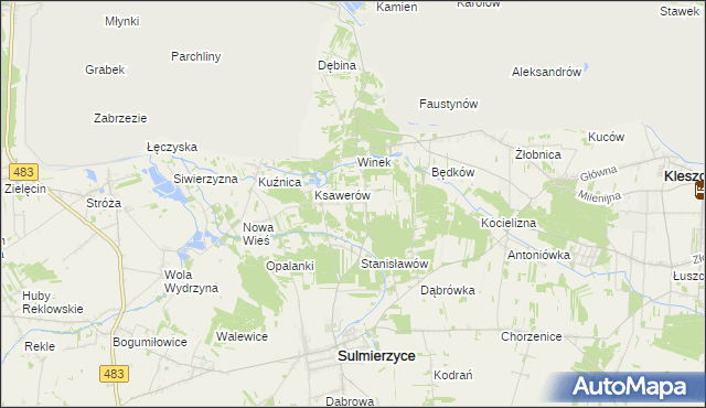 mapa Eligiów, Eligiów na mapie Targeo