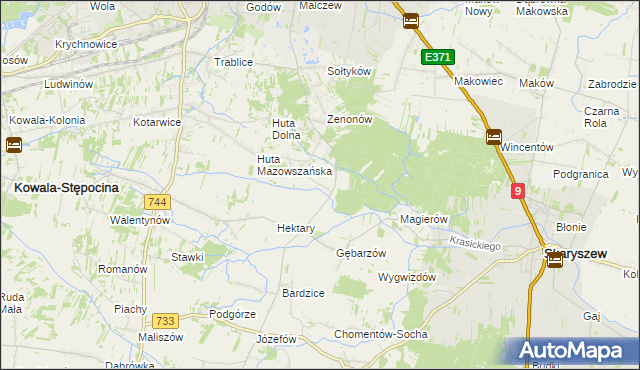 mapa Gębarzów-Kolonia, Gębarzów-Kolonia na mapie Targeo