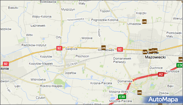 mapa Gołaszew, Gołaszew na mapie Targeo