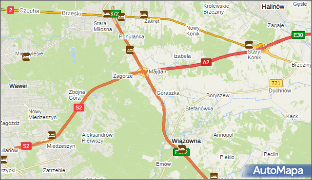 mapa Góraszka, Góraszka na mapie Targeo