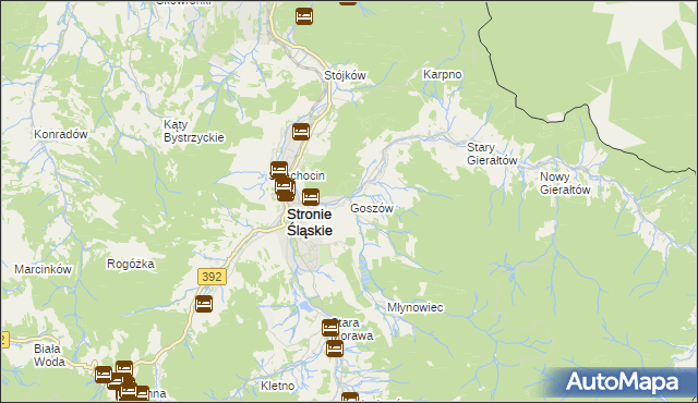 mapa Goszów, Goszów na mapie Targeo