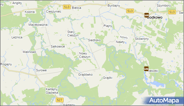 mapa Grużajny, Grużajny na mapie Targeo