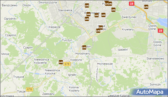 mapa Ignatki-Osiedle, Ignatki-Osiedle na mapie Targeo