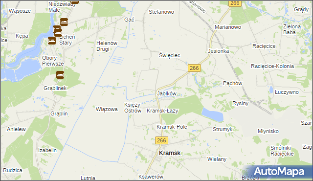 mapa Jabłków, Jabłków na mapie Targeo