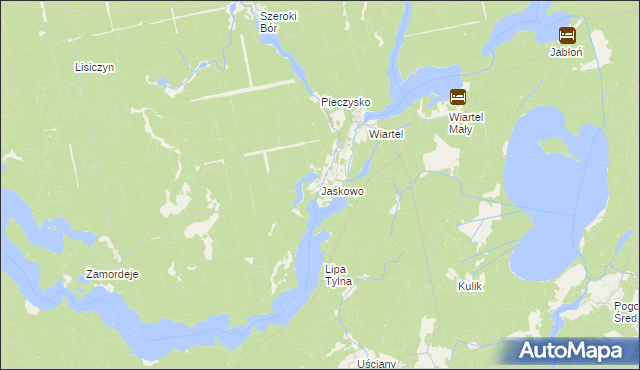 mapa Jaśkowo gmina Pisz, Jaśkowo gmina Pisz na mapie Targeo