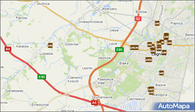 mapa Jaszków, Jaszków na mapie Targeo