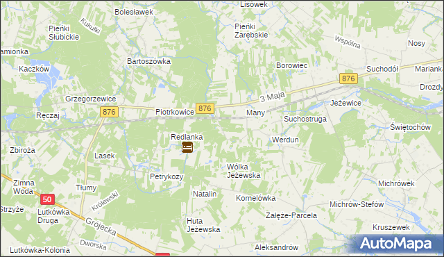 mapa Julianów gmina Tarczyn, Julianów gmina Tarczyn na mapie Targeo