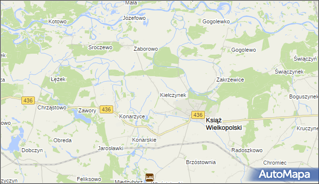 mapa Kiełczynek, Kiełczynek na mapie Targeo