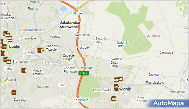 mapa Kolonia Świdnik Mały, Kolonia Świdnik Mały na mapie Targeo