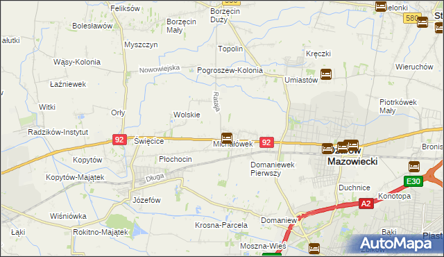 mapa Koprki, Koprki na mapie Targeo