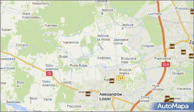 mapa Księstwo, Księstwo na mapie Targeo