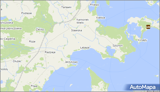 mapa Łabapa, Łabapa na mapie Targeo