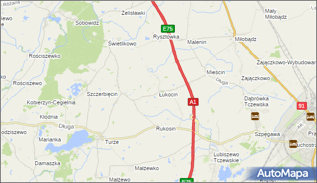 mapa Łukocin, Łukocin na mapie Targeo