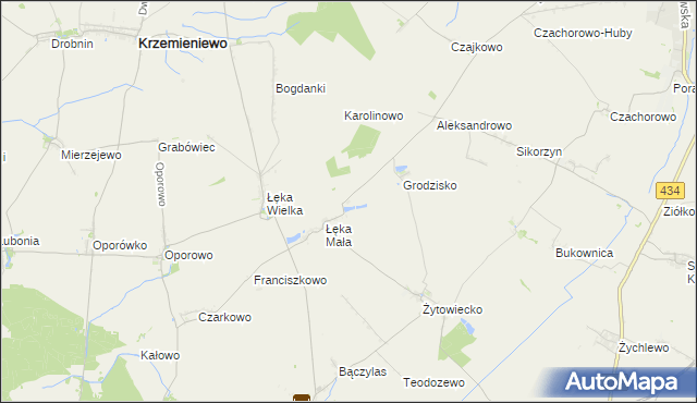 mapa Maciejewo gmina Poniec, Maciejewo gmina Poniec na mapie Targeo