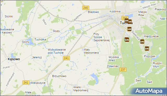 mapa Mały Mędromierz, Mały Mędromierz na mapie Targeo