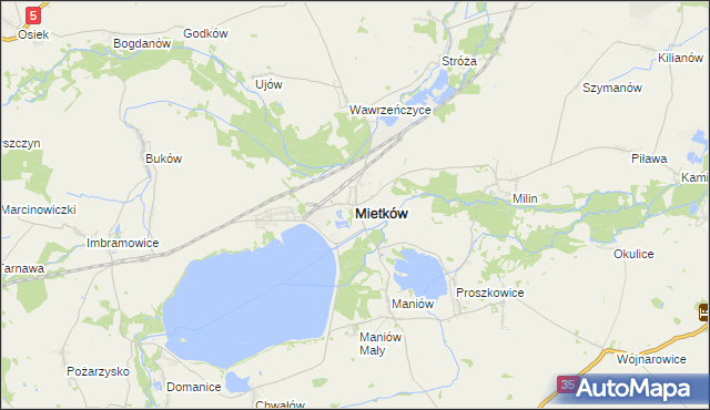 mapa Mietków, Mietków na mapie Targeo