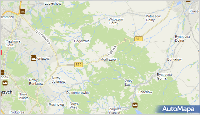 mapa Modliszów, Modliszów na mapie Targeo