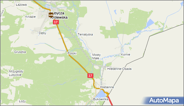 mapa Mosty Małe, Mosty Małe na mapie Targeo