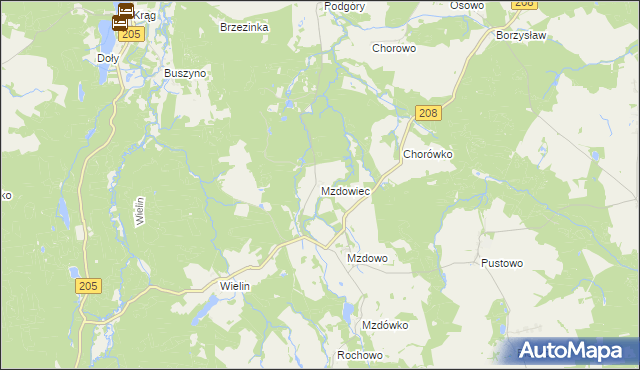 mapa Mzdowiec, Mzdowiec na mapie Targeo